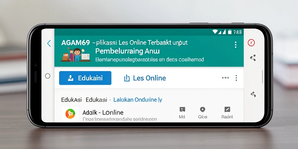 Antarmuka AGAM69 yang menarik untuk pembelajaran Les Online.