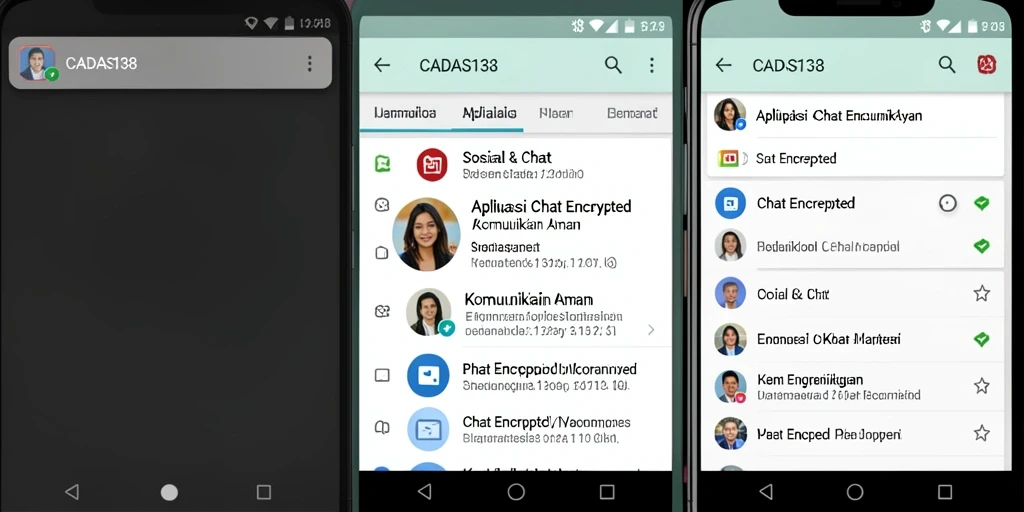 Antarmuka CADAS138 yang intuitif dan aman untuk chatting.