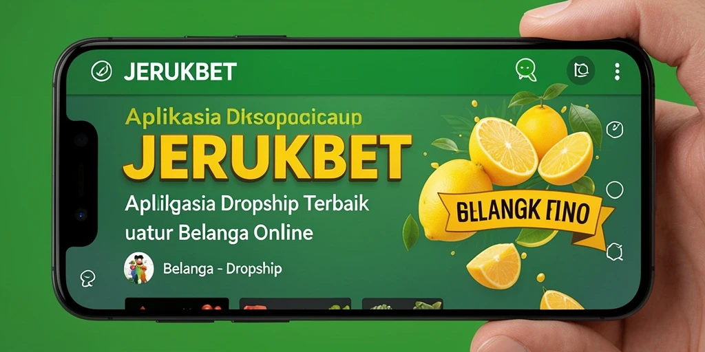 Tampilan antarmuka JERUKBET yang menarik dan mudah digunakan.
