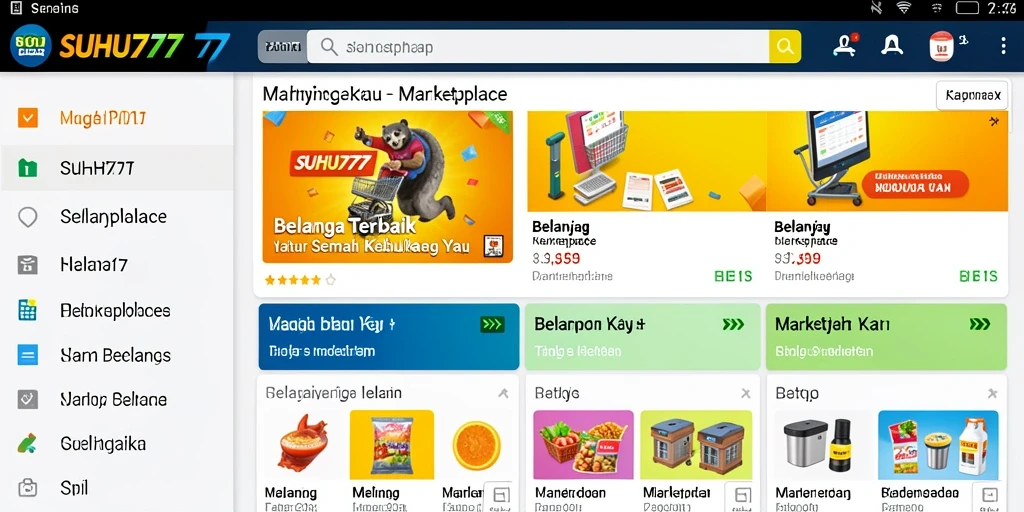 Antarmuka pengguna SUHU777 yang sederhana dan mudah dinavigasi.